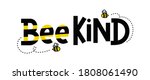 bee kind funny inspirational... | Shutterstock .eps vector #1808061490