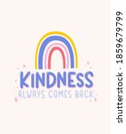 kindness always comes back... | Shutterstock .eps vector #1859679799