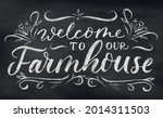welcome to our farmhouse... | Shutterstock .eps vector #2014311503
