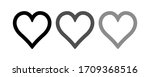 heart icon stock vector... | Shutterstock .eps vector #1709368516