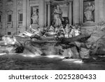 The Trevi Fountain At Night ...