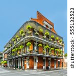 Small photo of NEW ORLEANS, USA - JULY 16, 2013: people visit historic building in the French Quarter in New Orleans, USA. Tourism provides a large source of revenue after the 2005 devastation of Hurricane Katrina.