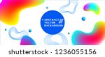 color gradient fluid  modern... | Shutterstock .eps vector #1236055156