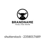 bull logo vector. bull head...