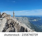 Small photo of The wonderful view from Watzmann Hocheck rewards me for the strenuous climb