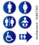   restroom signs | Shutterstock .eps vector #41867302