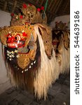 Small photo of Asia, Indonesia, Bali. Dragon-like costume used in Barong Performance, a dance drama believed to exorcise evil spirits. Bali, Indonesia.