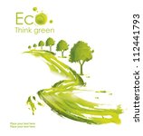 illustration environmentally... | Shutterstock . vector #112441793