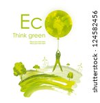 illustration environmentally... | Shutterstock . vector #124582456