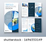 tri fold brochure design with... | Shutterstock .eps vector #1696553149