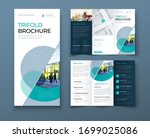 tri fold brochure design with... | Shutterstock .eps vector #1699025086