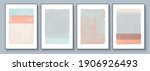 set of abstract hand painted... | Shutterstock .eps vector #1906926493