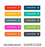 learn more colorful buttons set ... | Shutterstock .eps vector #1263511333