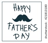 father's day text illustration... | Shutterstock .eps vector #421813180