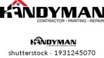 Handyman And Contractor Vector...