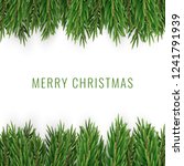 merry christmas with realistic... | Shutterstock .eps vector #1241791939
