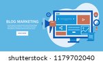 blog marketing  blog post... | Shutterstock .eps vector #1179702040