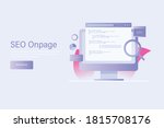 onpage seo  seo optimization ... | Shutterstock .eps vector #1815708176
