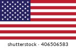 usa flag   isolated vector | Shutterstock .eps vector #406506583