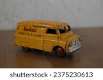 Small photo of Hilversum, the Netherlands - April 23, 2020: a playworn Dinky Toys Bedford Kodak van