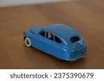 Small photo of Hilversum, the Netherlands - April 23, 2020: a playworn Dinky Toys Standard Vanguard toy car