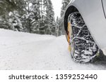 car with snow chains