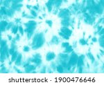 Tie dye shibori pattern. Hand painted ornamental blue teal turquoise colored elements on white background. Abstract texture. Print for textile, fabric, wallpaper, wrapping paper