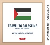 travel to palestine. discover... | Shutterstock .eps vector #728108146