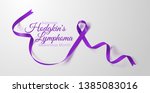 hodgkin's lymphoma awareness... | Shutterstock .eps vector #1385083016