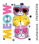 cute abstract illustration with ... | Shutterstock .eps vector #1963094206