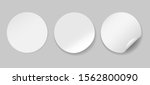 circle adhesive symbols. white... | Shutterstock .eps vector #1562800090