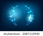 force sphere. shield ball ... | Shutterstock .eps vector #2087110930