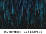 binary matrix background.... | Shutterstock .eps vector #1151539676