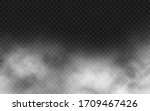 smoke texture on transparent... | Shutterstock .eps vector #1709467426