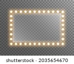 makeup mirror with light.... | Shutterstock .eps vector #2035654670