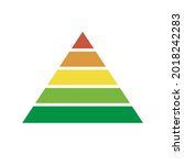 pyramid scheme 5 five steps.... | Shutterstock .eps vector #2018242283