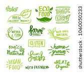 set of green labels and badges... | Shutterstock .eps vector #1060050233