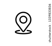 location pin outline icon... | Shutterstock .eps vector #1339833836