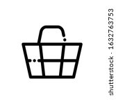 basket shopping basic interface ... | Shutterstock .eps vector #1632763753