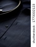 close up of dark men's shirt. | Shutterstock . vector #1773332123
