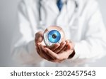 Digital vision eye care concept....