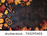 Autumn Background With Candied...