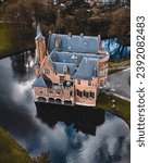 Small photo of The Wissekerke Castle is situated in the village of Bazel of Kruibeke municipality in the East Flanders province of Belgium. Although a castle stood at this site since 10th century.