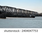 Small photo of Old Lyme, Connecticut, USA - April 29, 2011: Amtrak Old Saybrook – Old Lyme Bridge Over the Connecticut River