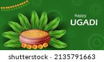 happy ugadi new year's day... | Shutterstock .eps vector #2135791663