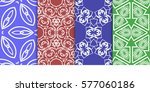 set of geometric seamless... | Shutterstock .eps vector #577060186