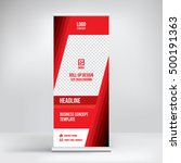 banner roll up design  business ... | Shutterstock .eps vector #500191363