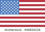 usa flag icon vector | Shutterstock .eps vector #446826226