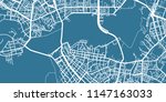 detailed vector map of kazan ... | Shutterstock .eps vector #1147163033