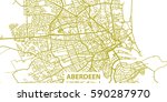 detailed vector map of aberdeen ... | Shutterstock .eps vector #590287970